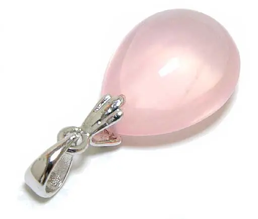 Rose Quartz Teardrop Pendant