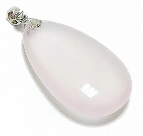 Rose Quartz Teardrop Pendant