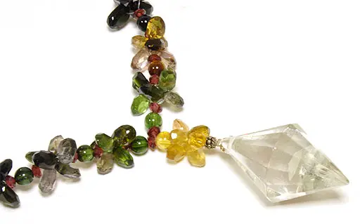 Multi Color Tourmaline Necklace