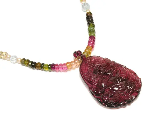 Multi Color Tourmaline Necklace