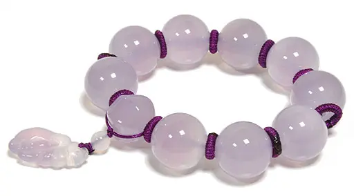 Purple Chalcedony Beads Bracelet