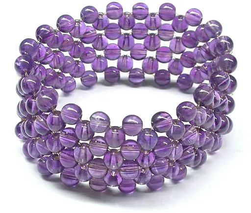 Many Bead Amethyst Bracelet