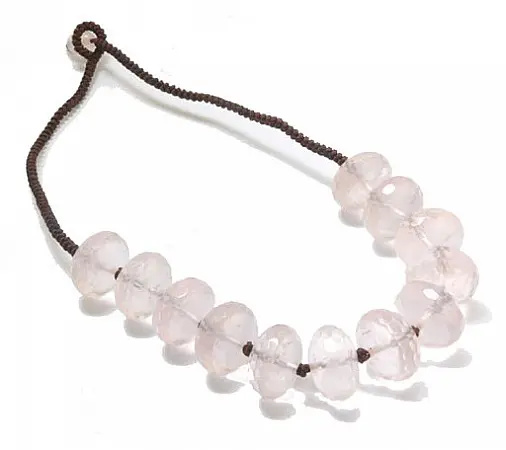 Rose Quartz faceted Beads Necklace