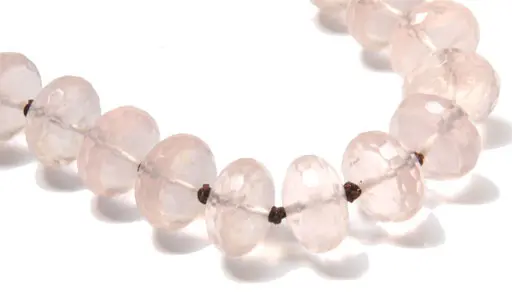 Rose Quartz faceted Beads Necklace