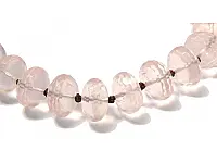 Rose Quartz faceted Beads Necklace