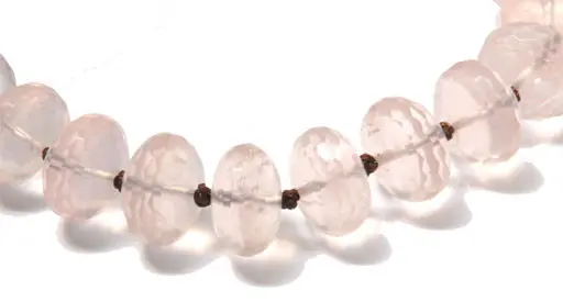 Rose Quartz faceted Beads Necklace