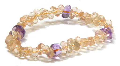 Genuine Oregon Sunstone Briolette Bracelet