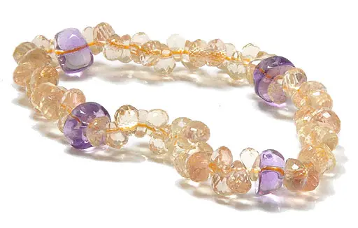 Genuine Oregon Sunstone Briolette Bracelet