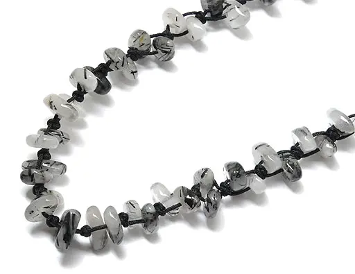 Black Rutilated Quartz Necklace