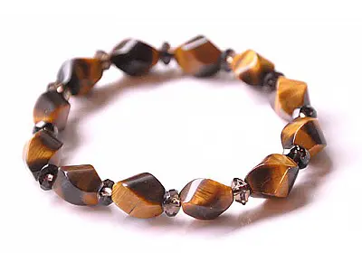 Tiger Eye Smoky Quartz Bracelet