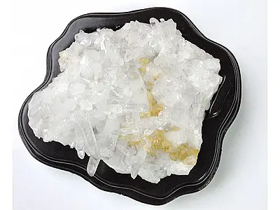 白水晶晶簇