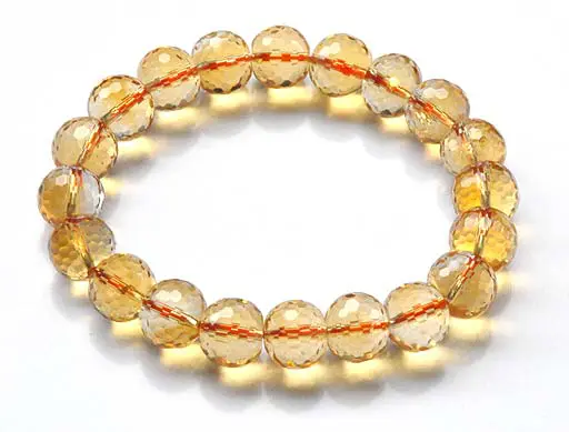 Citrine Faceted Beads Bracelet