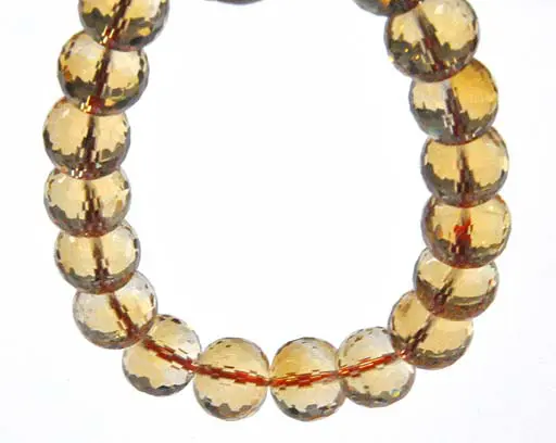 Citrine Faceted Beads Bracelet