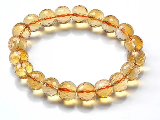 Citrine Faceted Beads Bracelet