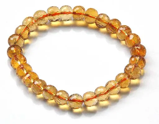 Citrine Faceted Beads Bracelet