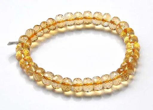 Citrine Faceted Beads Bracelet