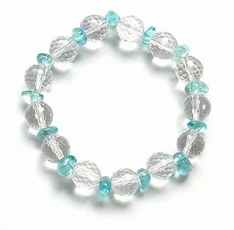 Clear Quartz Apatite Bracelet