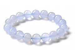 Blue Agate Beads Bracelet