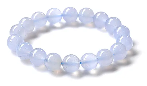 Blue Agate Beads Bracelet