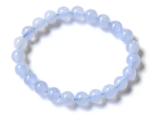 Blue Agate Beads Bracelet