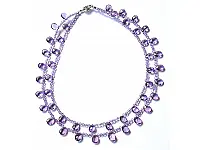 Amethyst teardrop cut Necklace