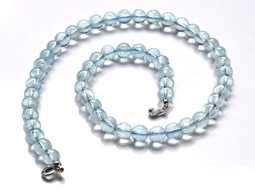 Aquamarine Beads Necklace