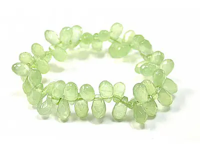 Prehnite teardrop cut Bracelet