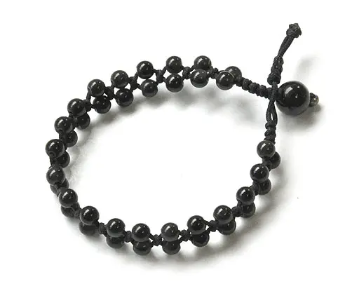 Obsidian Beads Bracelet