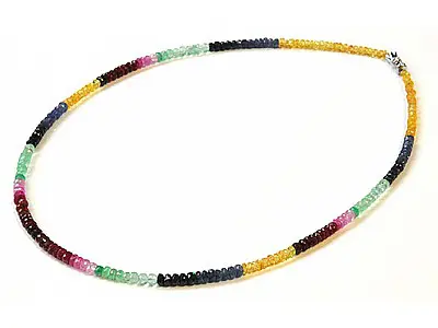 Multicolor Sapphire Necklace