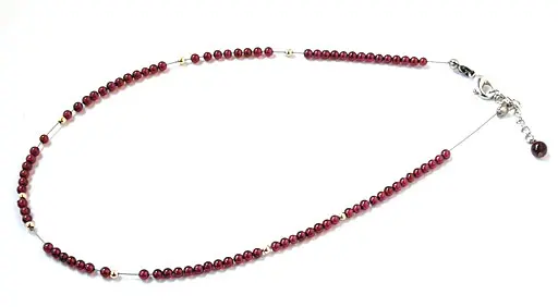 Garnet Beads Necklace