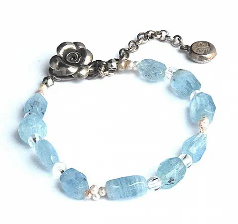 海水藍寶珍珠手鍊
