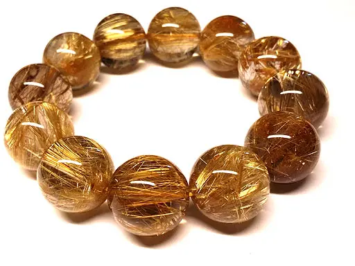 Rutilated Quartz Beads Bracelet