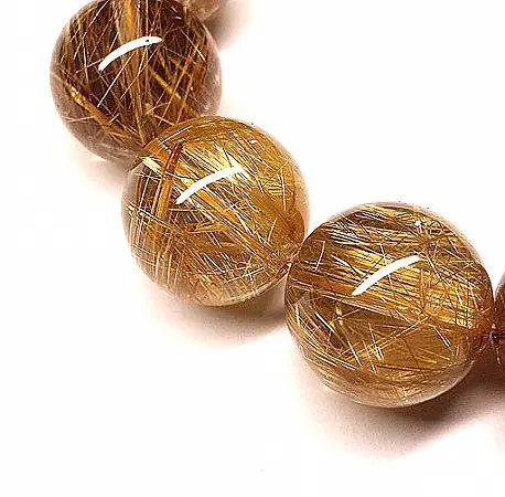 Rutilated Quartz Beads Bracelet