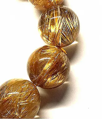 Rutilated Quartz Beads Bracelet