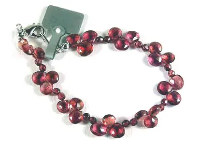 Garnet faceted Bracelet