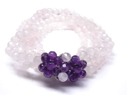 Rose Quartz Bracelet 4mm Amethyst 4mm