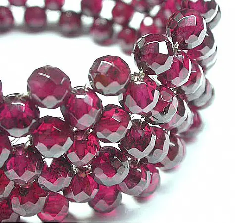 Garnet Beads High Quality Bracelet