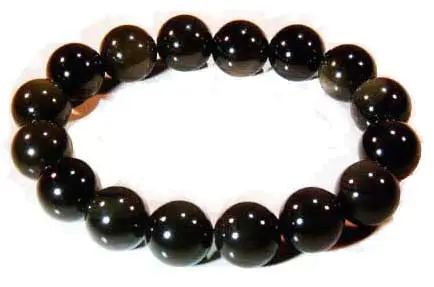 Obsidian Beads Bracelet