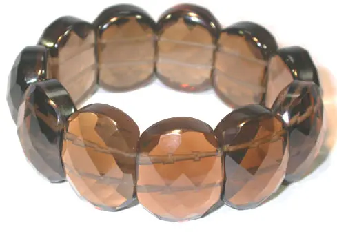 Smoky Quartz Faceted Bracelet