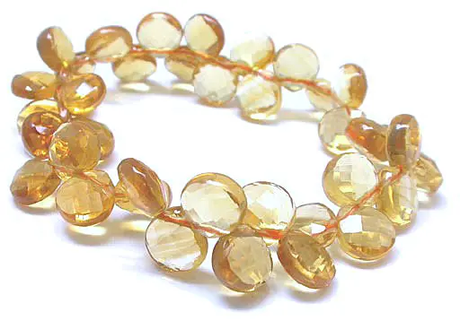 Citrine faceted teardrop Bracelet