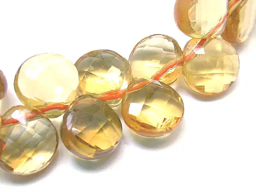 Citrine faceted teardrop Bracelet