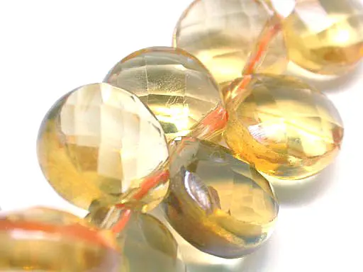 Citrine faceted teardrop Bracelet