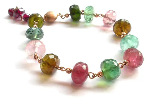 Tourmaline and Gold Bracelet