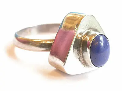 Lapis Silver Ring