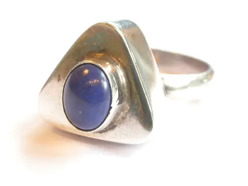Lapis Silver Ring