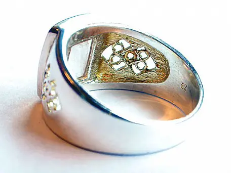 月光石925純銀戒指