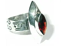 Garnet Silver Ring