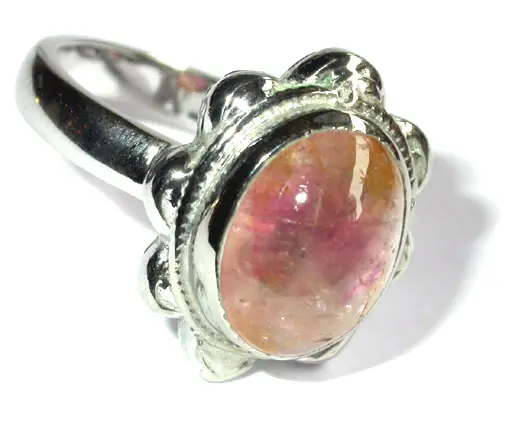 Tourmaline Silver Ring