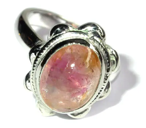 Tourmaline Silver Ring