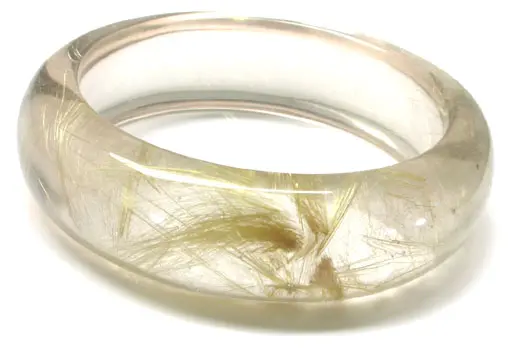 Rutilated Quartz Bangle Bracelet